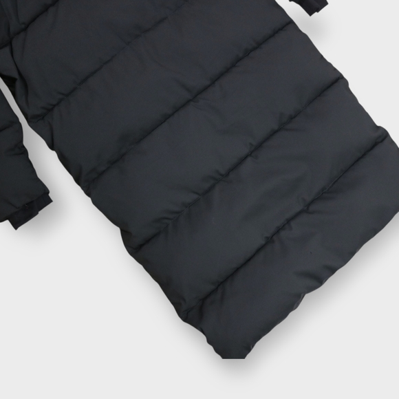 GIRLFRIEND COLLECTIVE Mystic Black Recycled Polyester Size XSmall Long Coat - Picture 11 of 12